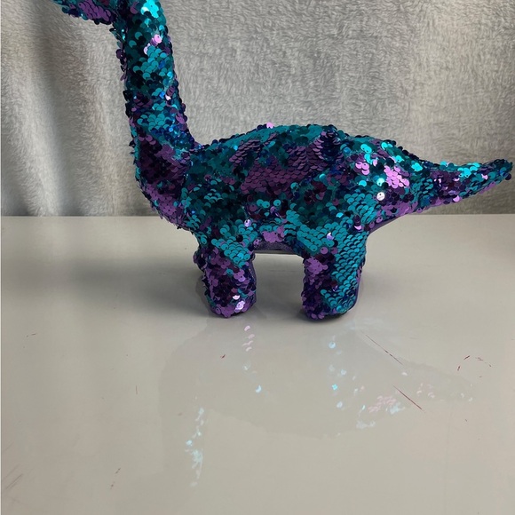 Walking Shimmering Sequin Dinosaur Plush - Picture 3 of 8